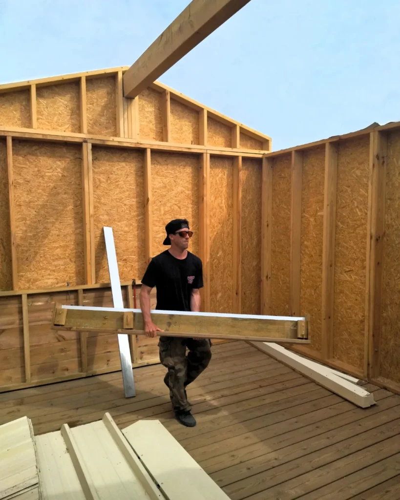 Construction cabane de plage